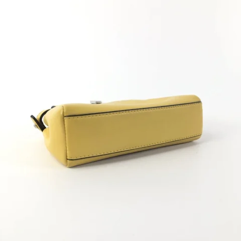 Fendi Vintage Pre-owned Leather fendi-bags Yellow Dames