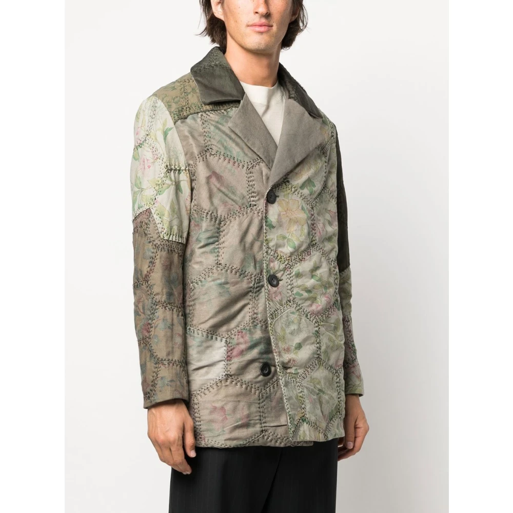 By Walid Losvallende Katoenen Patchjas Multicolor Heren