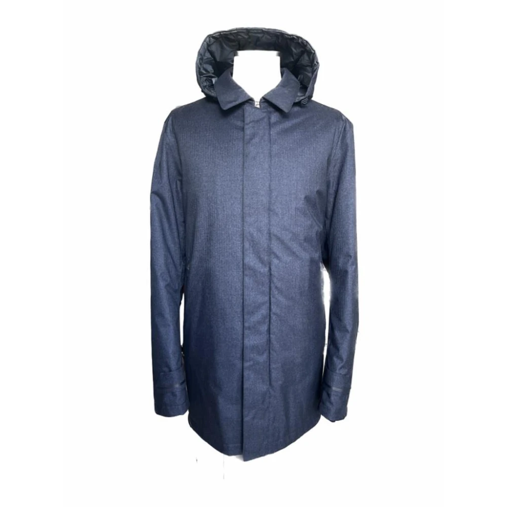 Herno Waterdichte Blazerjas met Capuchon Gray Heren