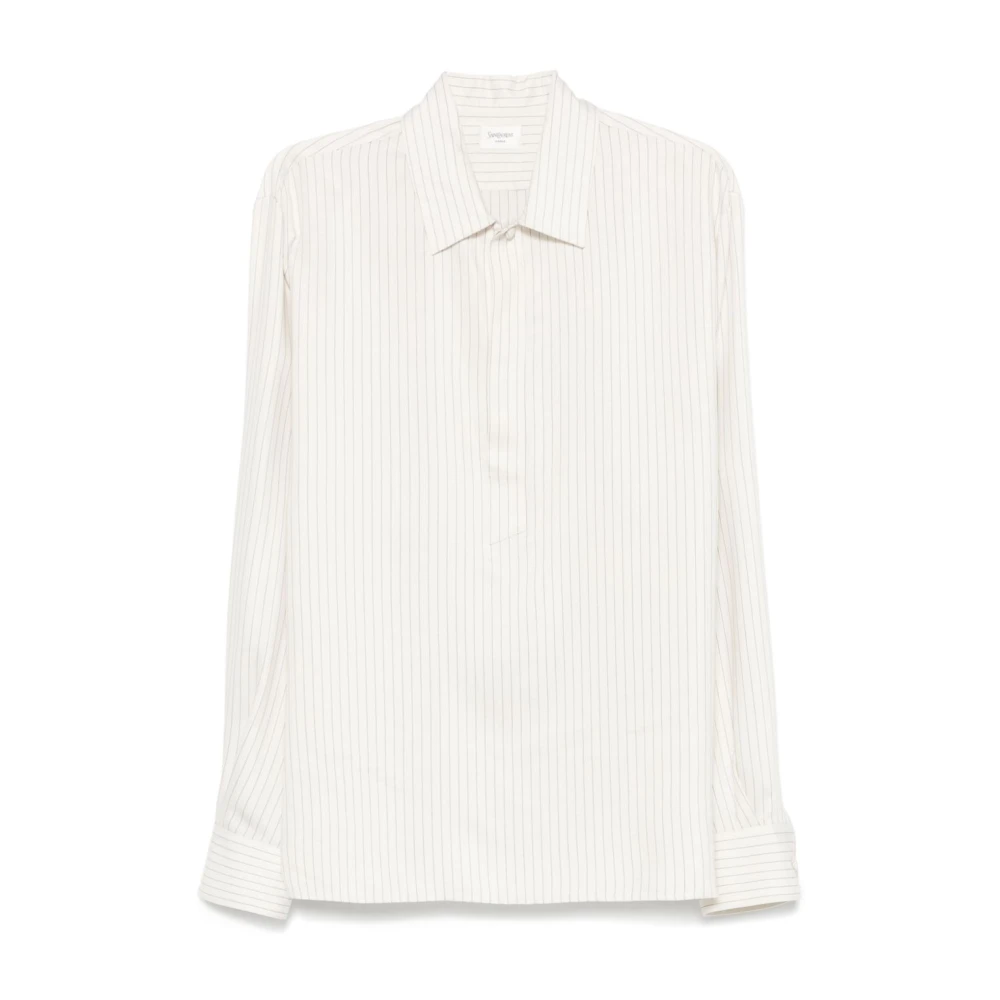 Saint Laurent Stijlvolle Overhemden Collectie White Heren