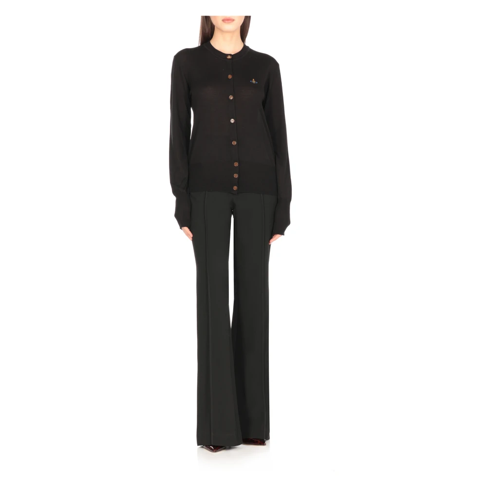 Vivienne Westwood Zwarte Vest met Ronde Halslijn Black Dames