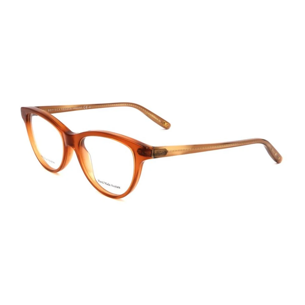 Bottega Veneta Bruine Acetaatmontuur met Beige Wijzerplaat Brown Dames
