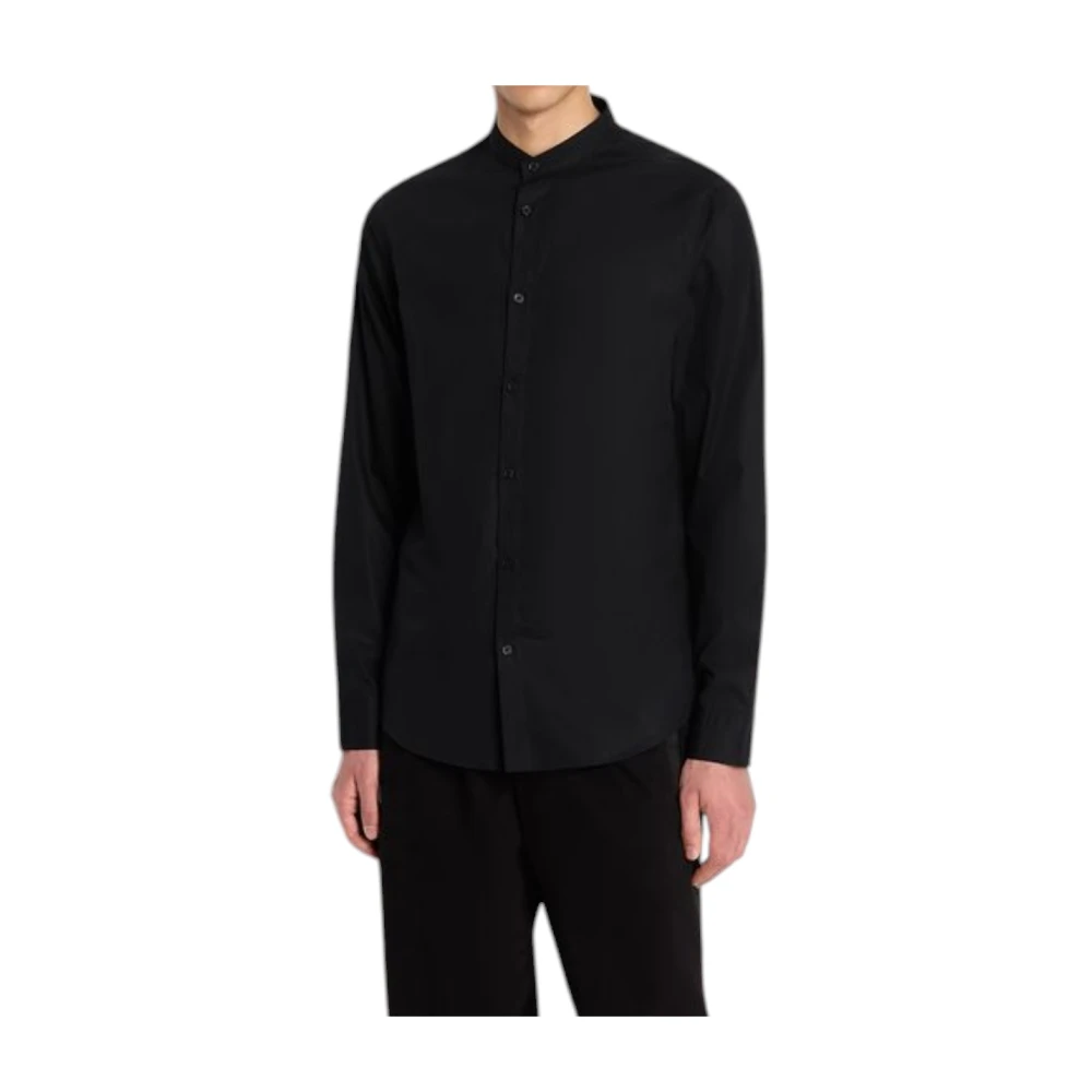 Armani Exchange Black Camicia - Male - Casual Shirts - S - Shirts