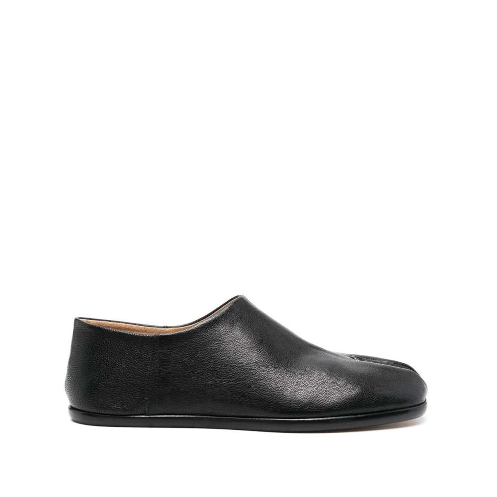 Maison Margiela Svart Tabi Loafer Platta Skor Black, Herr