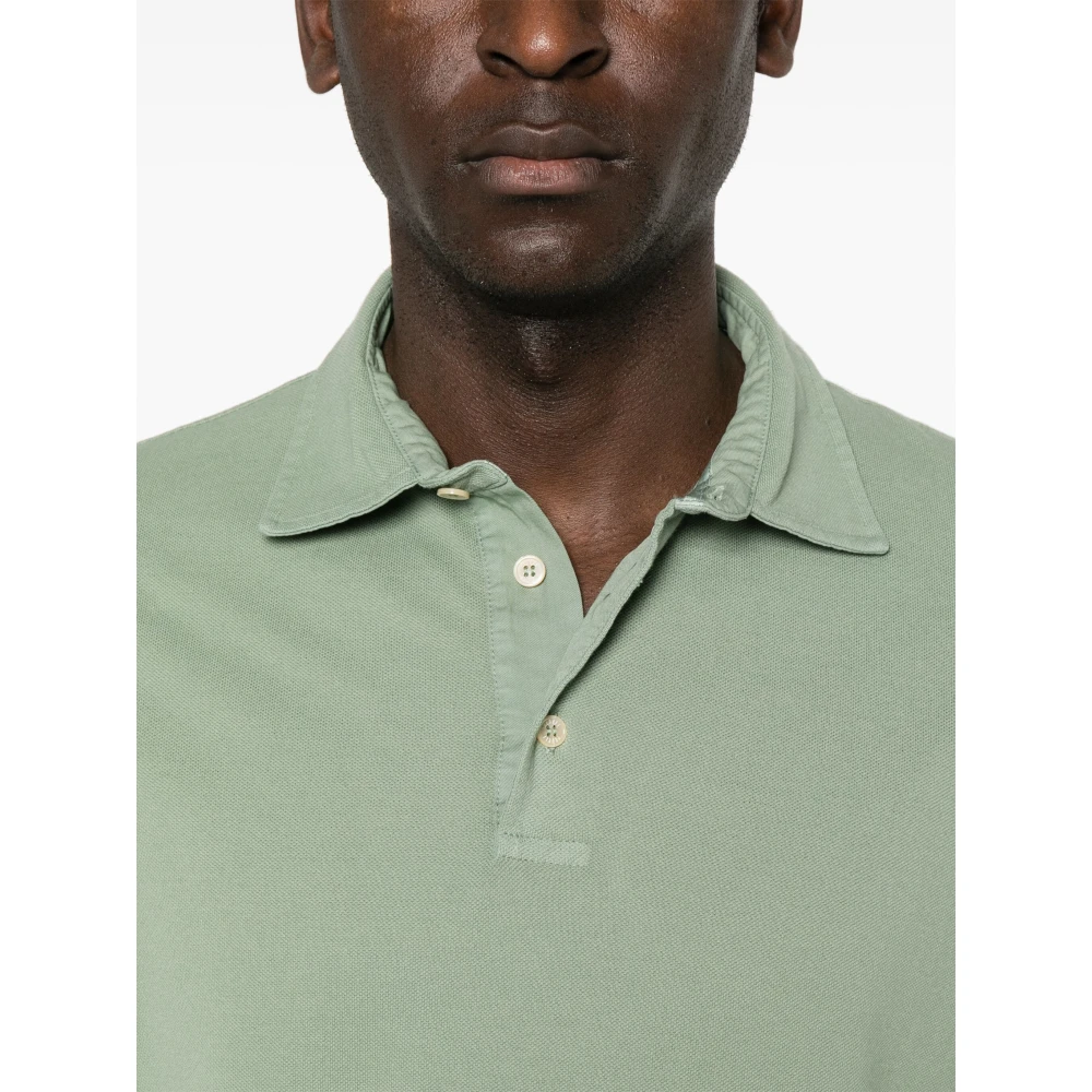 Fedeli Klassieke Katoenen Poloshirt Purple Heren