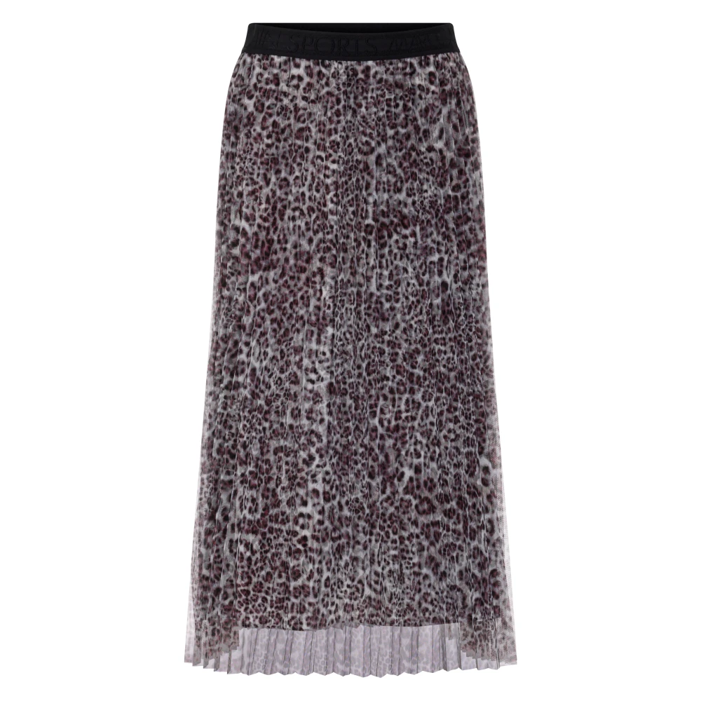 Marc Cain Women's Plissee-Rock Mit Leo Print