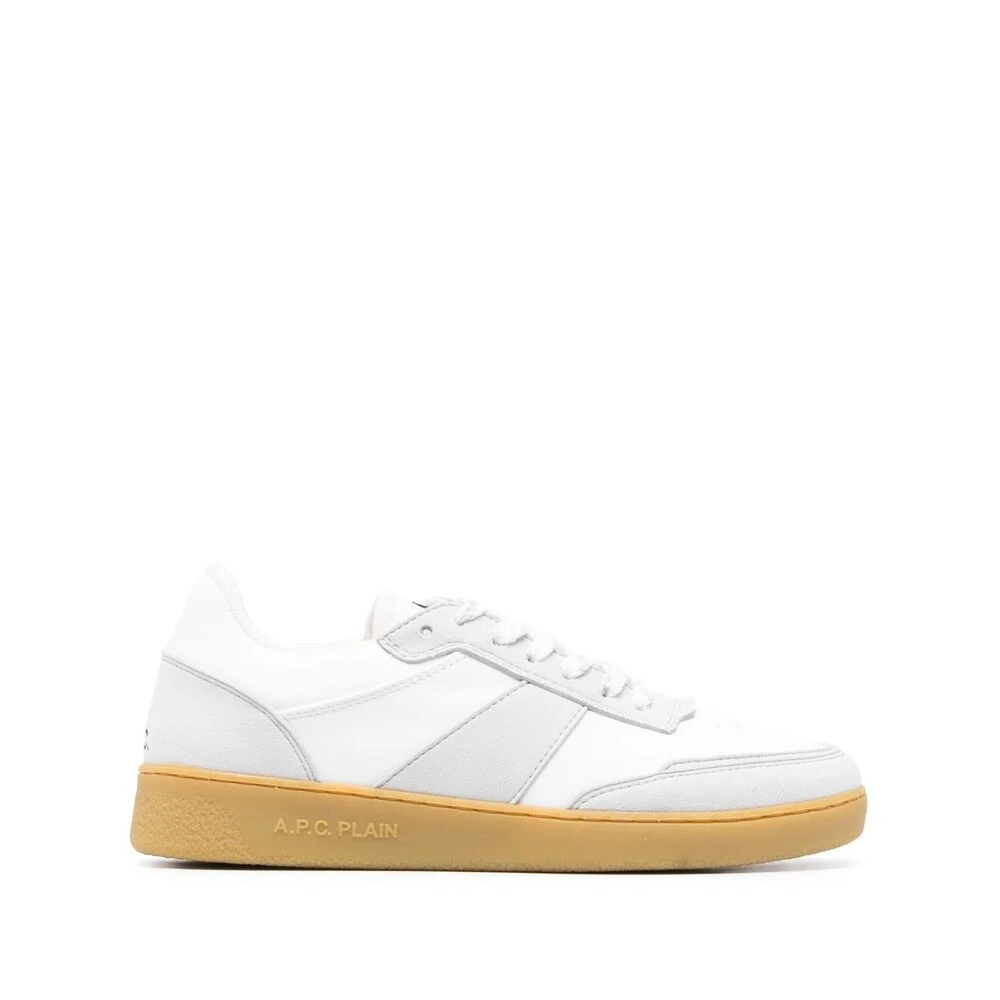 A.p.c. Minimalistische lage sneakers met logo Dames Schoenen Veelkleurig Multicolor