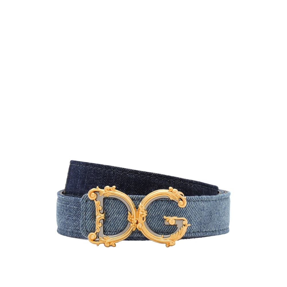 Dolce & Gabbana Stiligt Bälte med Unik Design Blue, Dam