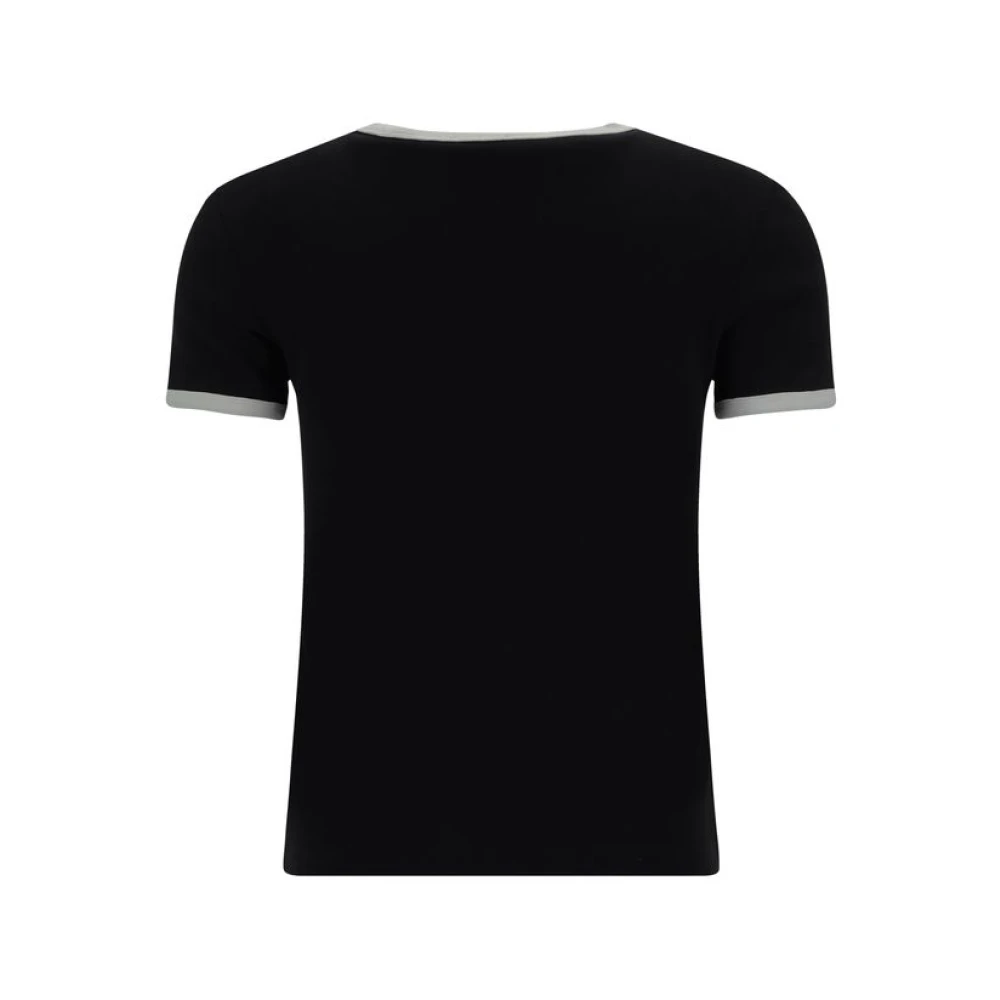 Kenzo Boke Katoenen T-shirt met Merk Monogram Black Dames