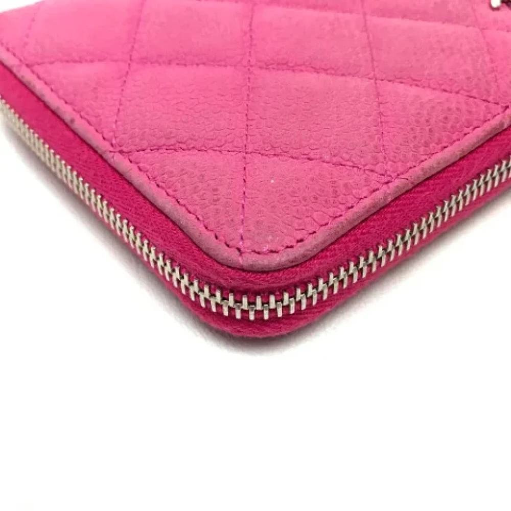 Chanel Vintage Pre-owned Leather wallets Pink Dames