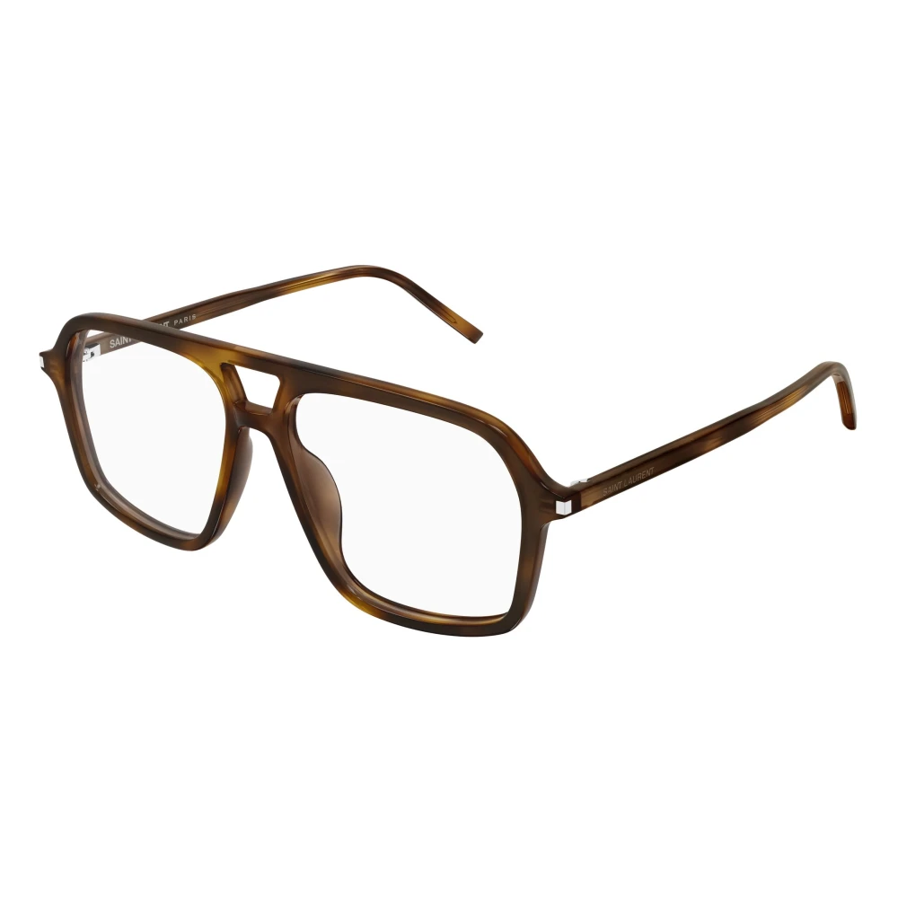 Saint Laurent Transparent Woman Sl 960 002 Optical Frames Acetate Havana Pilot - Image 2