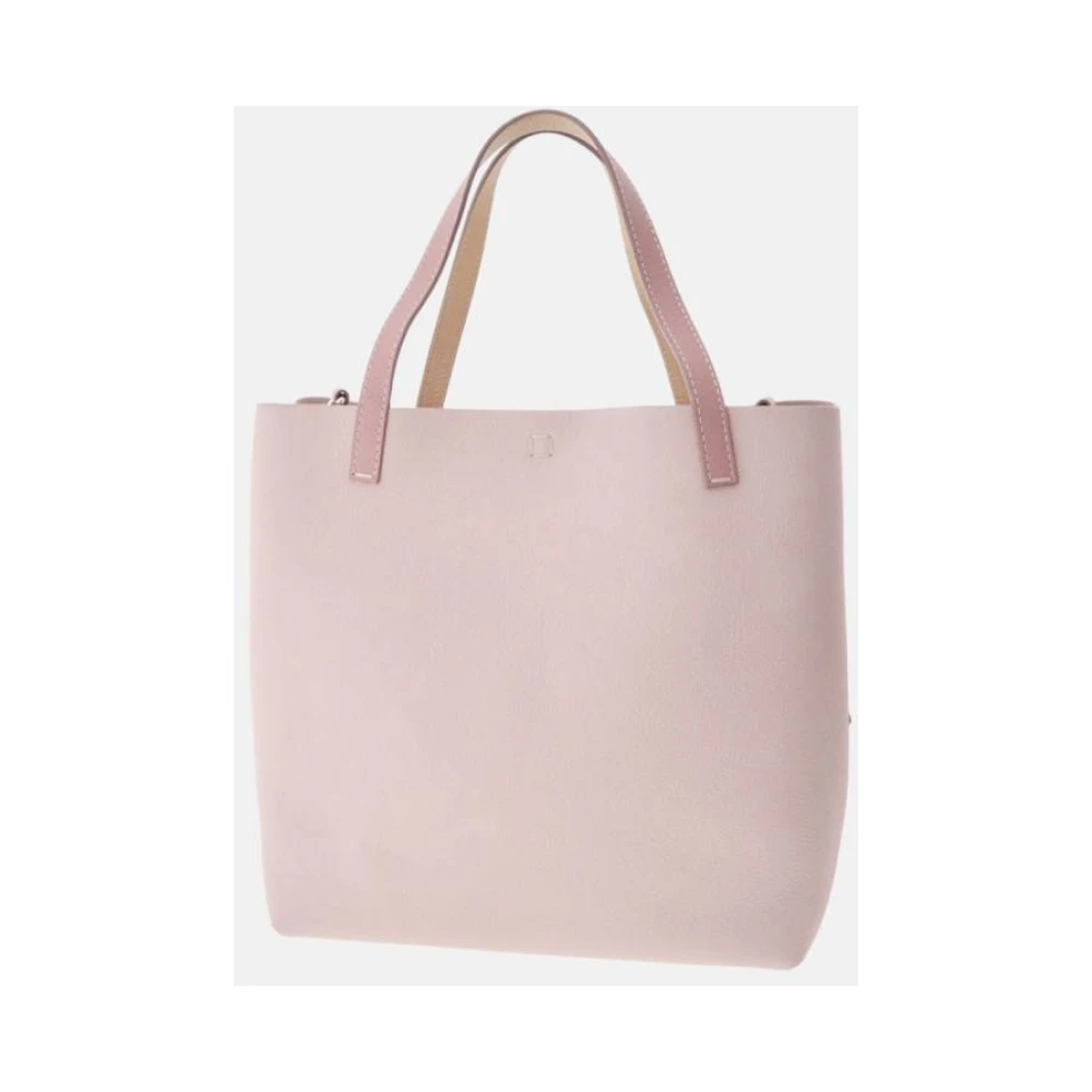 Carolina Herrera Vergrendeld M Matryoshka Leren Handtas Pink Dames