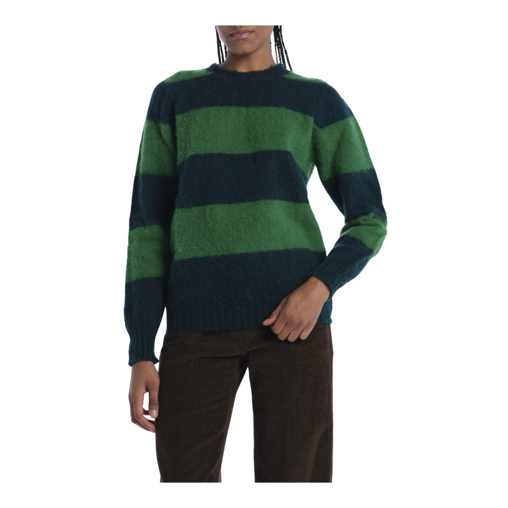 Howlin' Groene Gestreepte Wollen Trui Green Dames