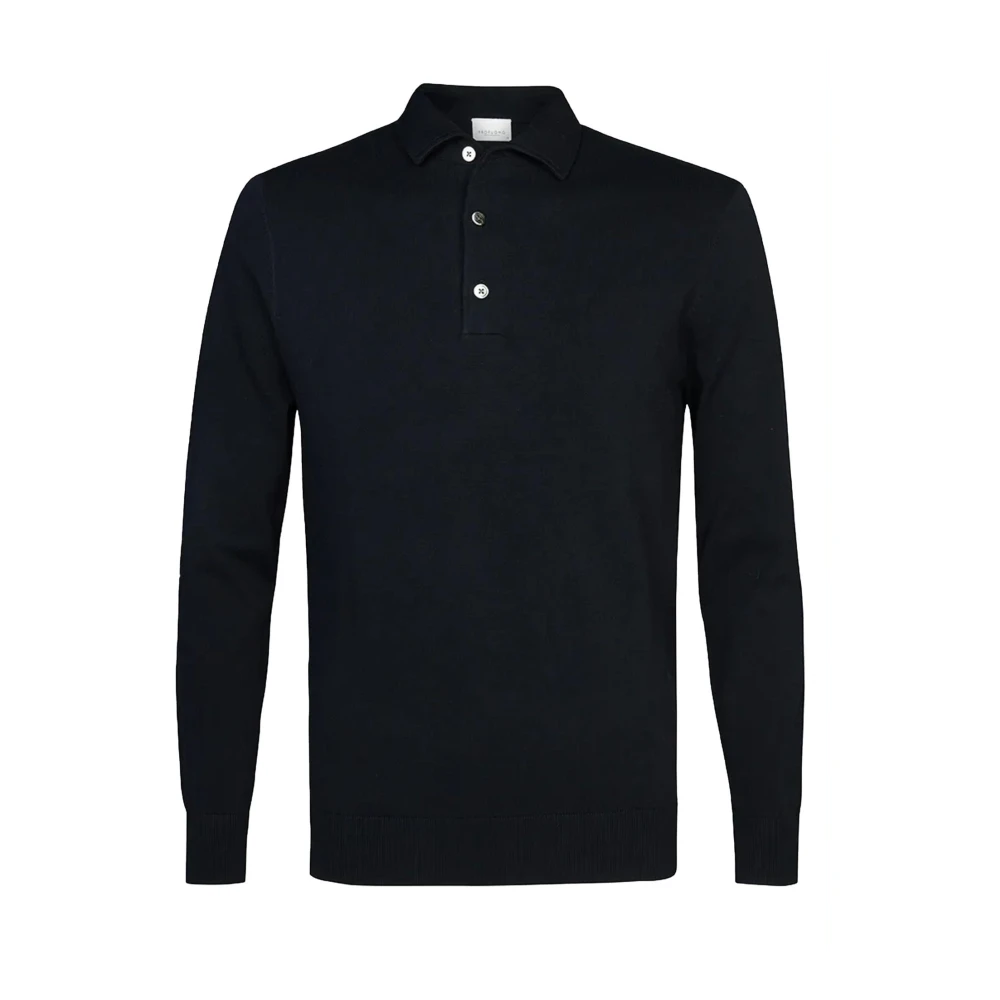 PROFUOMO Heren Polo's & T-shirts Polo One Piece Donkerblauw