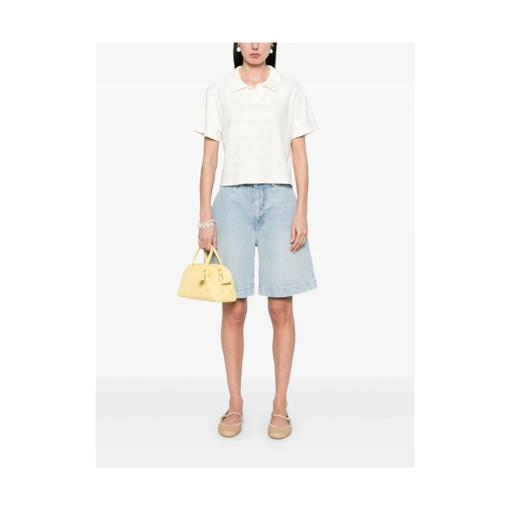 Maison Labiche Witte Polokraag Trui White Dames
