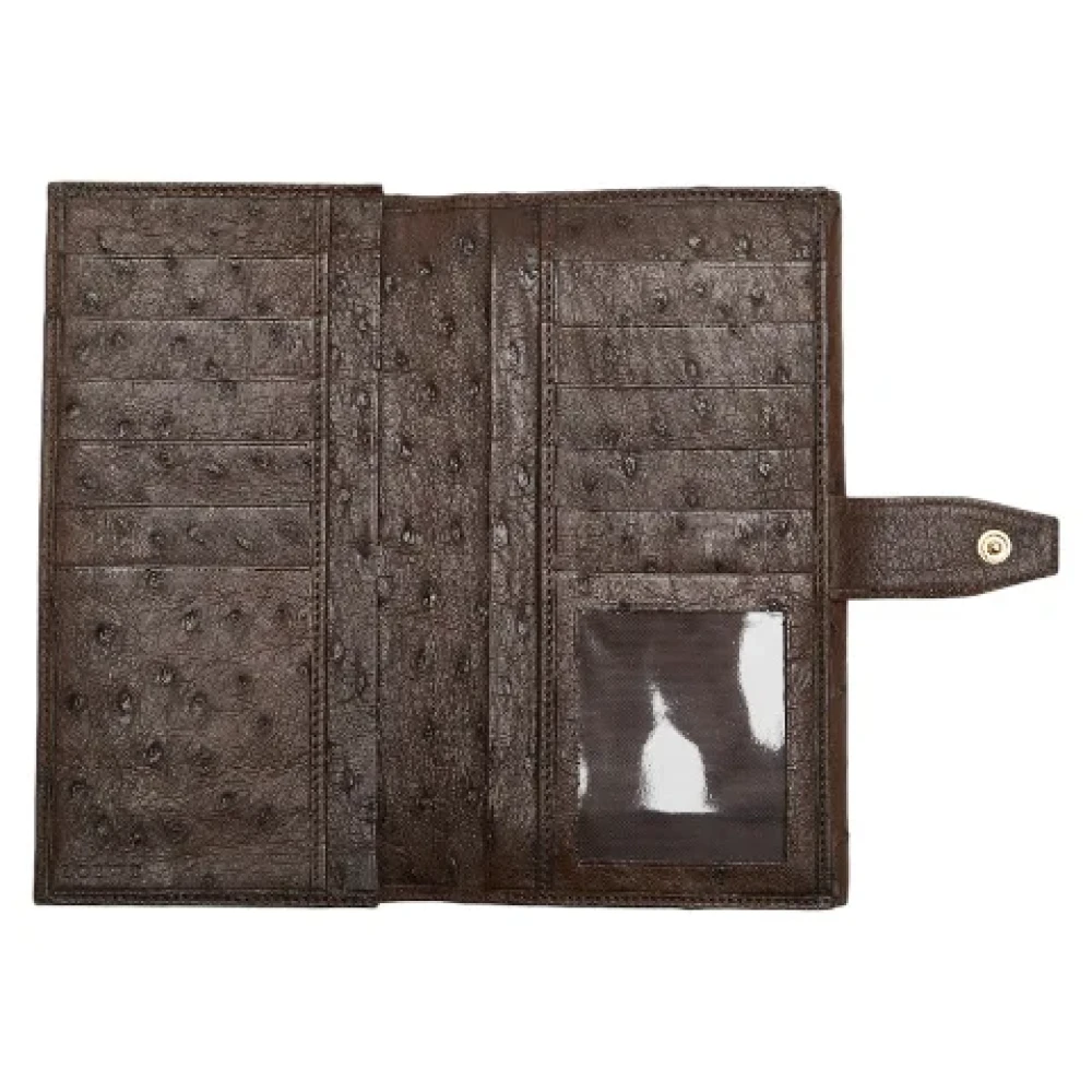 Loewe Pre-owned Leather wallets Brown Dames