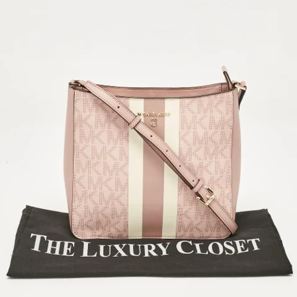 Michael Kors Pre-owned Canvas crossbody-bags Pink Dames