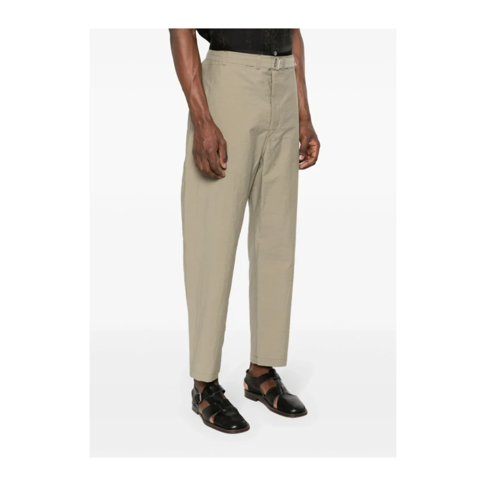 Lemaire Stijlvolle Wortelbroek in Khaki Beige Heren