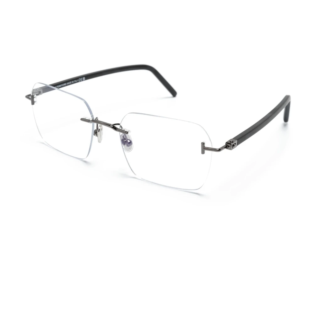 Tom Ford Unisex Gray Glasses, 54 Mm, Optical Frames – Ft5934b-012 Ruthenium