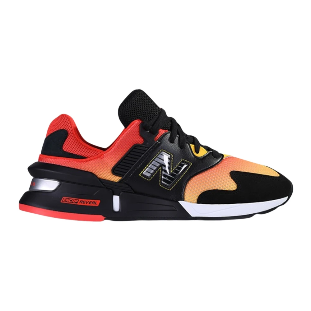New Balance Leren Veterschoenen met Technische Stof Inzetstukken Heren Schoenen Veelkleurig Multicolor