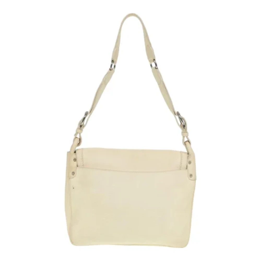 Salvatore Ferragamo Pre-owned Leather shoulder-bags White Dames