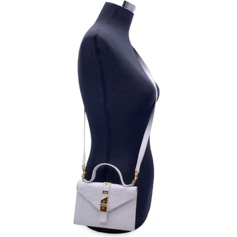 Fendi Vintage Pre-owned Leather fendi-bags White Dames