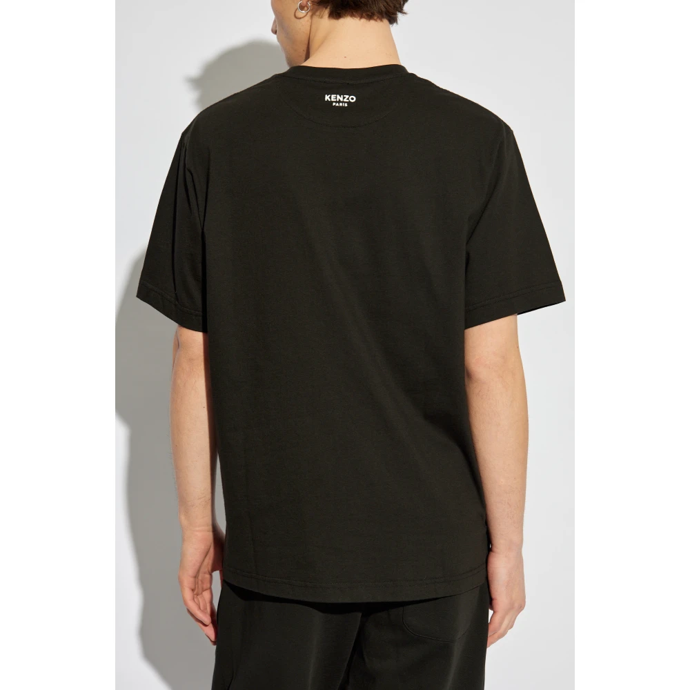 Kenzo T-shirt met logopatch Black Heren