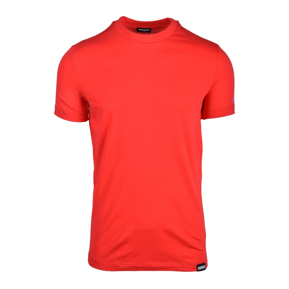 Dsquared2 Katoen Elastaan Ondergoed T-shirt Red Heren