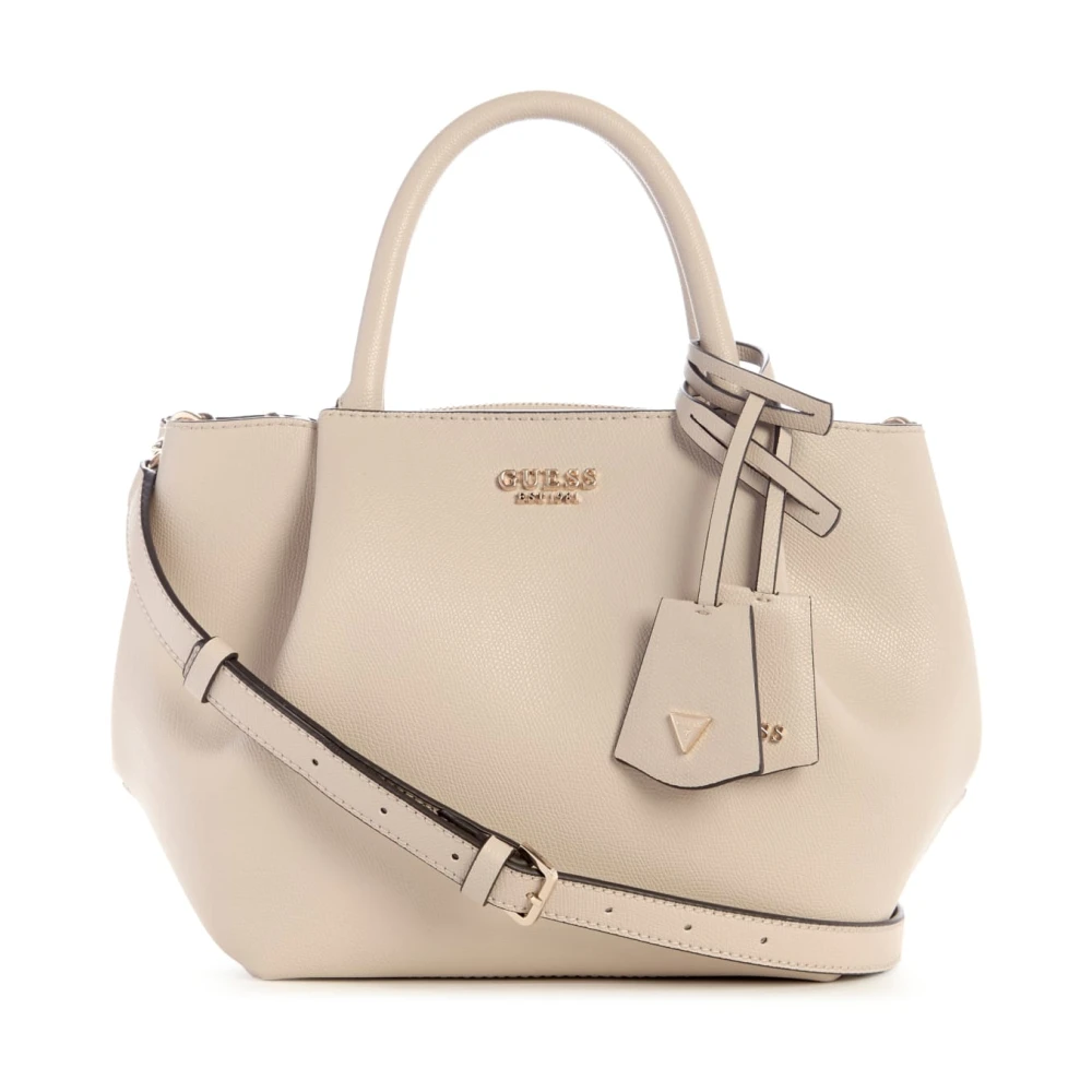 Guess Women's Brown Handbags, One Size, Light Taupe Shoulder Bag Noelle Girlfriend