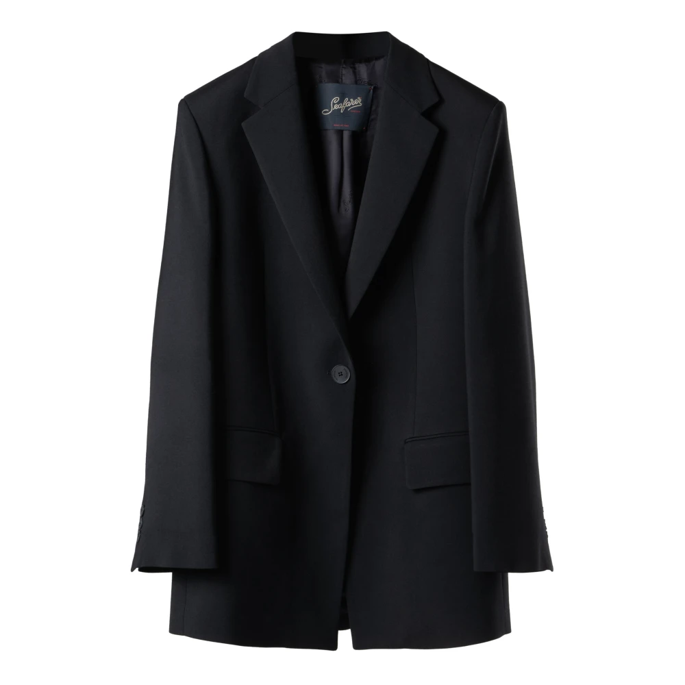 Seafarer Elegant One Button Blazer Blue Dames
