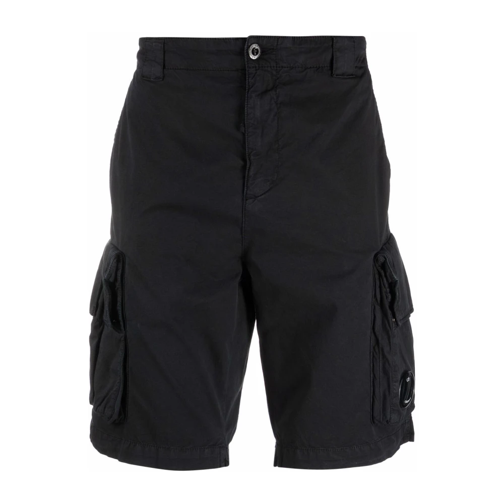 C.P. Company Utility Shorts in Twill Stretch Black Heren