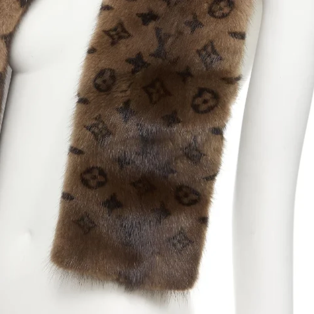 Louis Vuitton Vintage Pre-owned Fur scarves Brown Dames