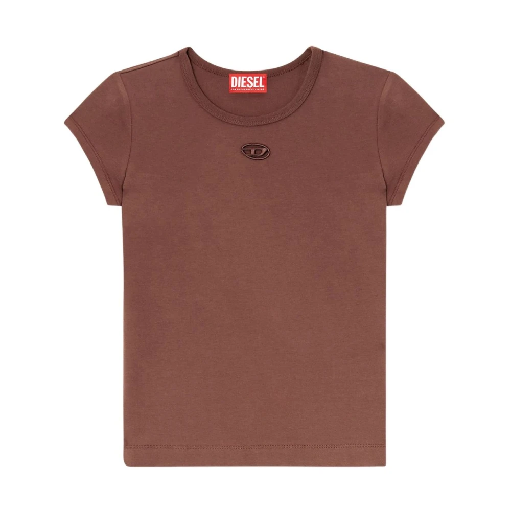 Diesel Women's Brown T-Shirts, M, T-Angie T-Shirt