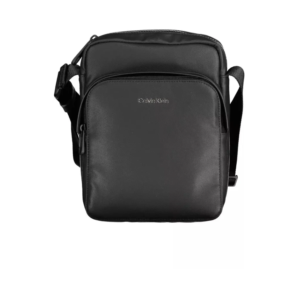 Calvin Klein Men's Black Messenger Bags, One Size, Polyester Shoulder Bag