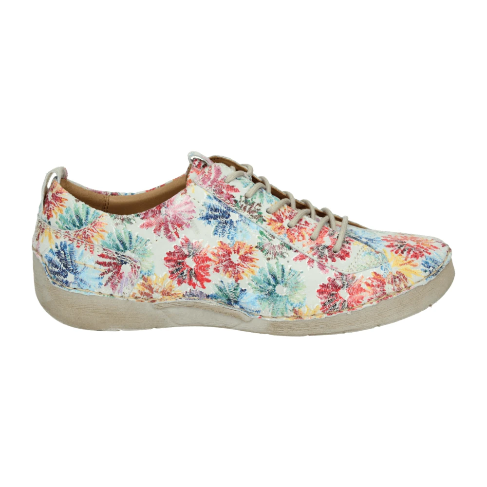 Josef Seibel Sportieve Lage Damesschoenen Suède Dames Schoenen Veelkleurig Multicolor