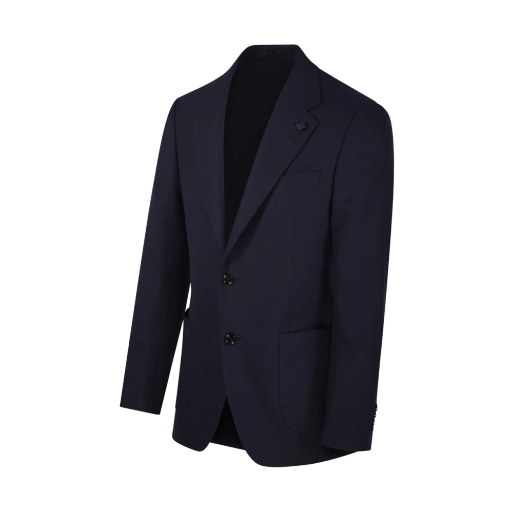Lardini Blauwe Blazer voor Mannen Blue Heren