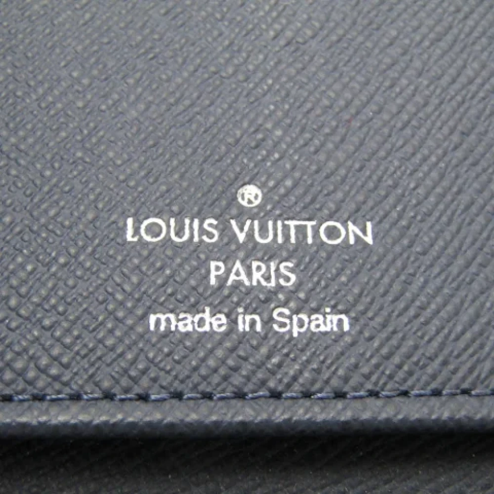 Louis Vuitton Vintage Pre-owned Leather wallets Blue Heren