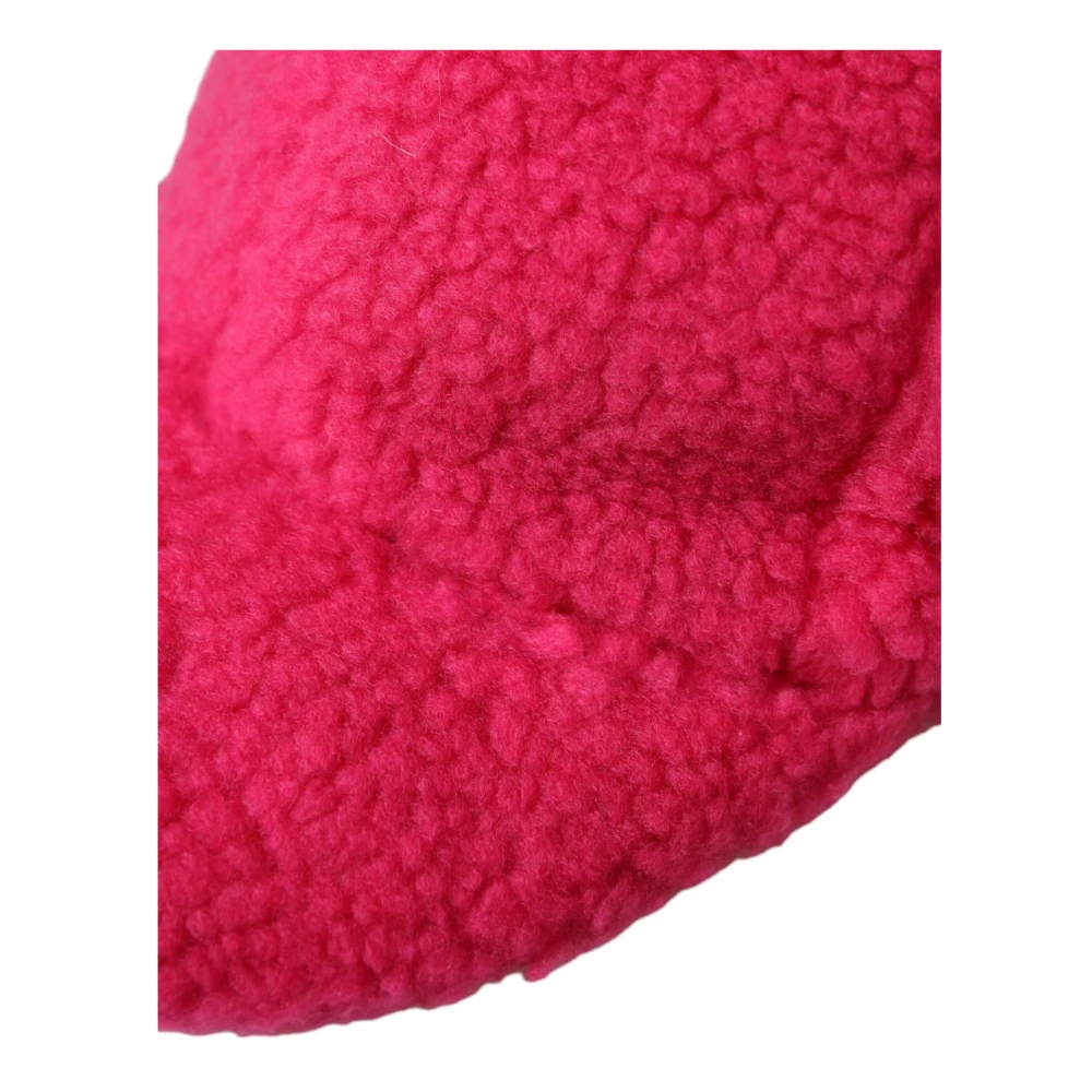 Dolce & Gabbana Roze Pluche Baseballpet Pink Heren