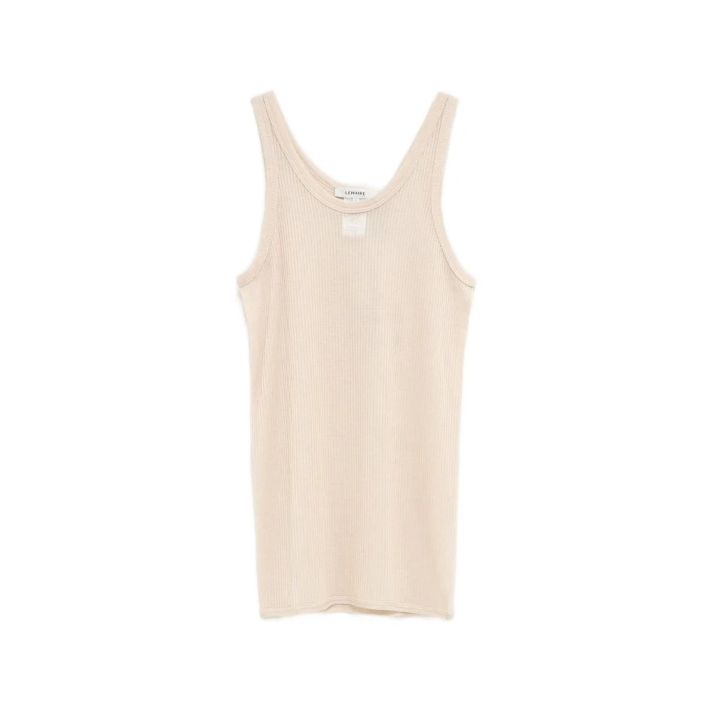 Lemaire Beige Seamless Trompe-L'œil Top - Female - Sleeveless Tops - L - Tops