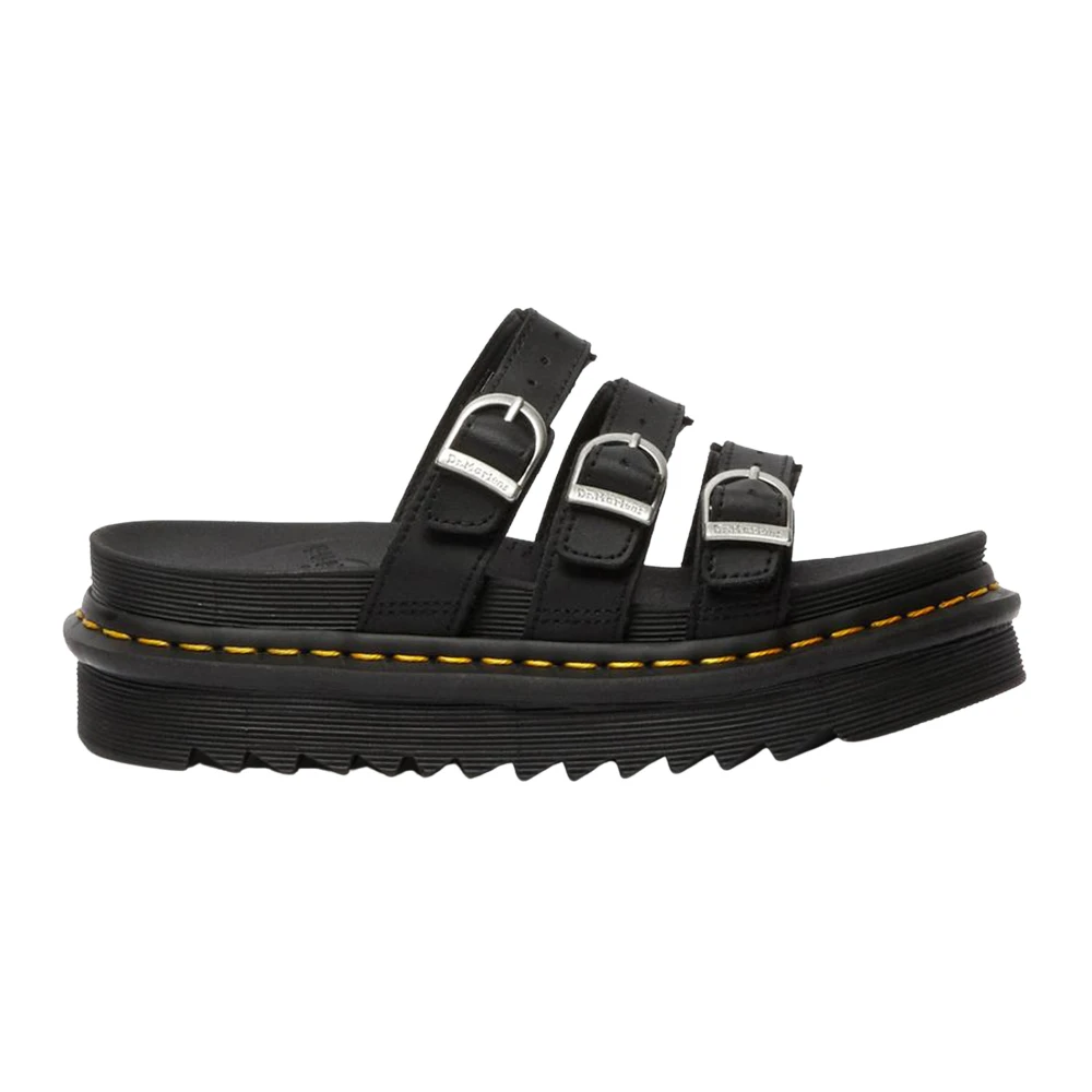 Dr. Martens Casual Zwarte Sliders Black