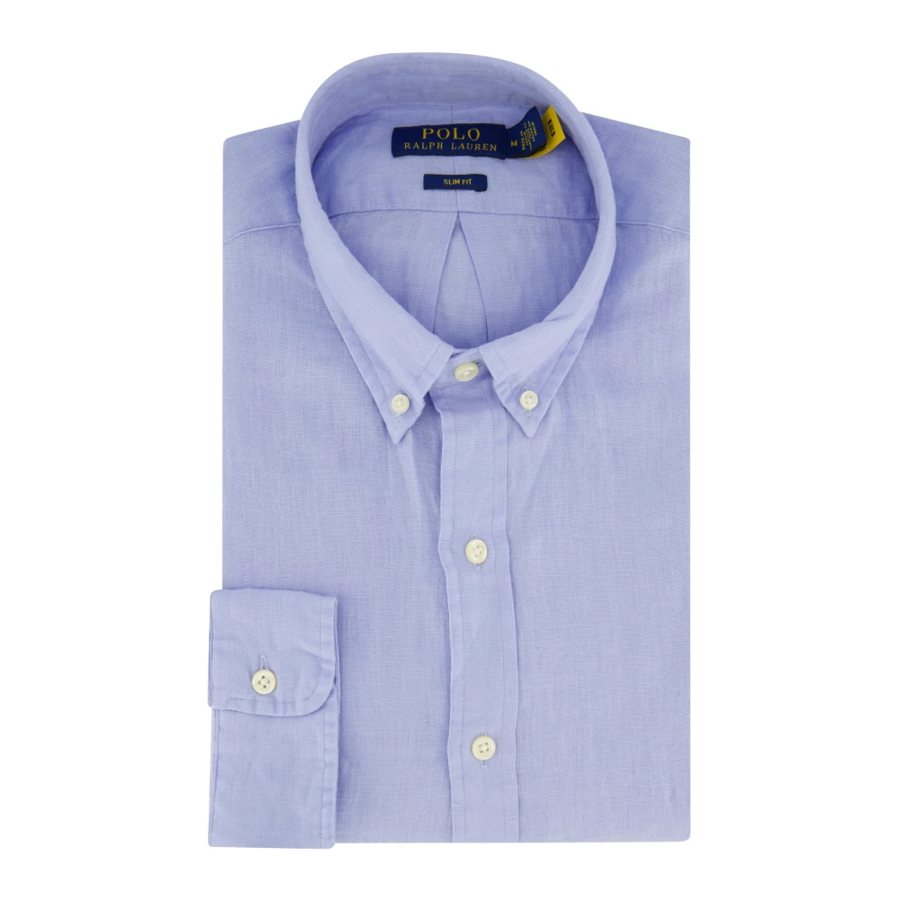 Polo Ralph Lauren Blauw Casual Overhemd Slim Fit Blue Heren