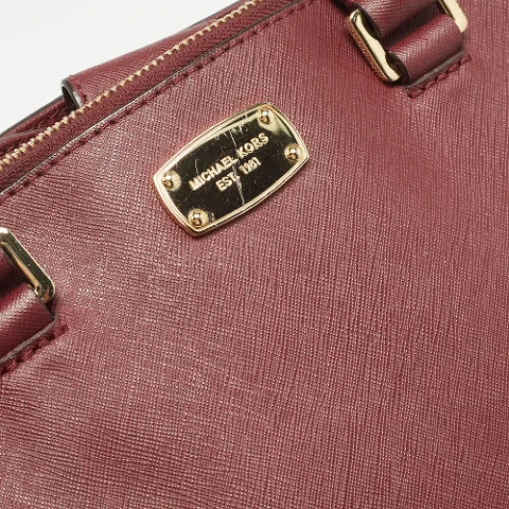 Michael Kors Pre-owned Leather totes Red Dames