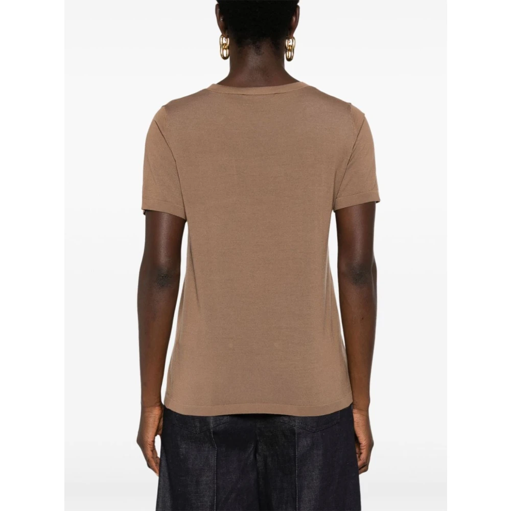 Max Mara Gebreide trui Egidio 004 Brown Dames