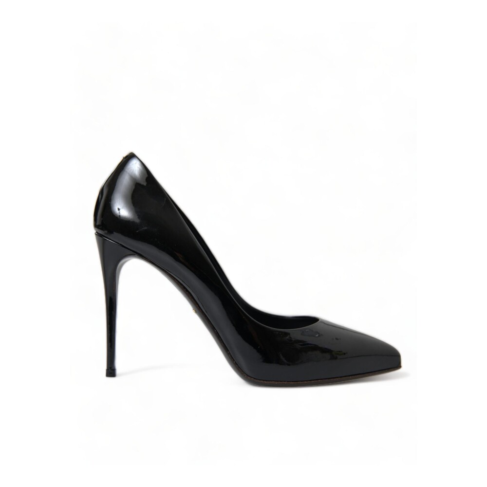 Zapatos de Tac n de Charol Negro Dolce Gabbana Mujer Miinto