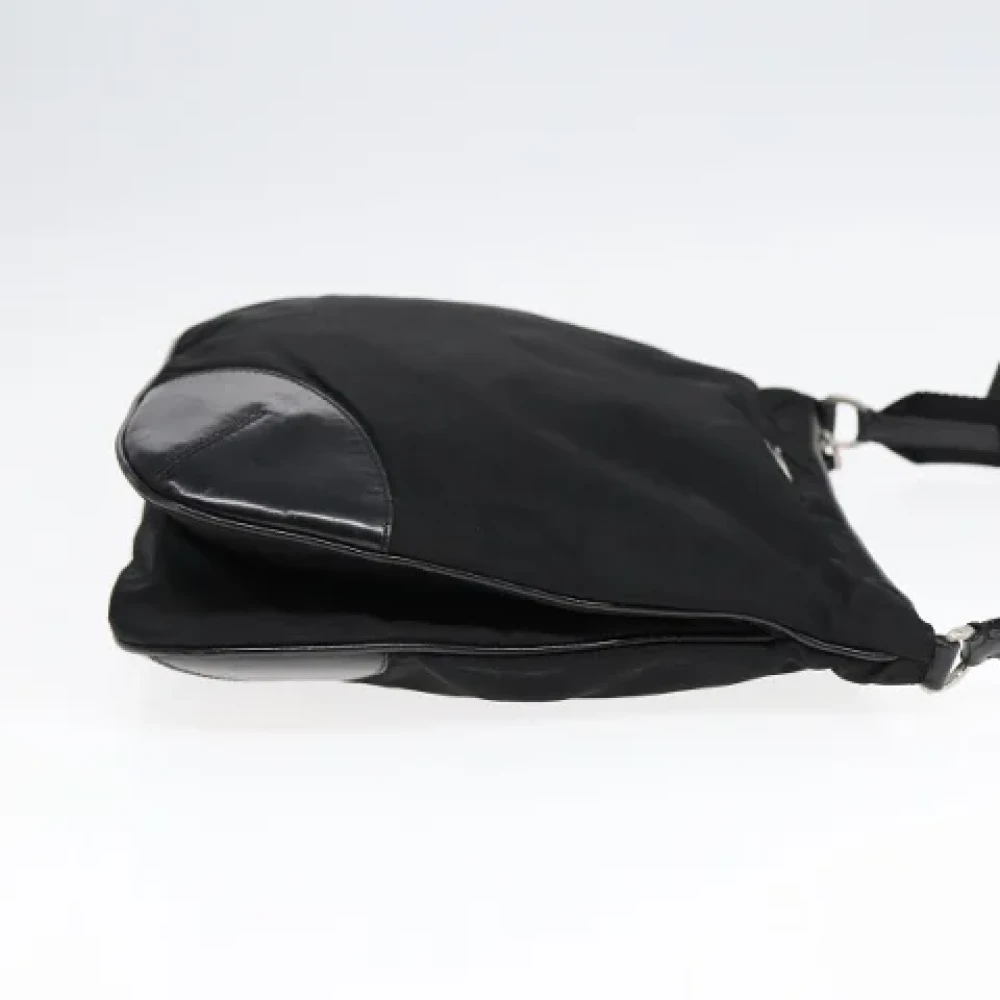Prada Vintage Pre-owned Nylon shoulder-bags Black Dames