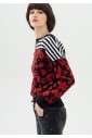 imprime-animal-raye-col-rond-multicolore-haut