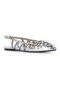 chaussures-plates-en-cuir-argente-cloute