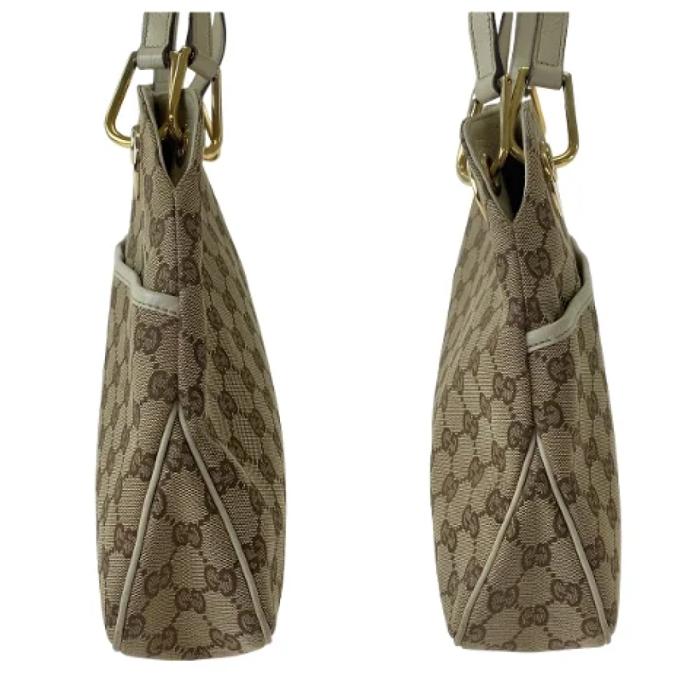 Gucci Vintage Pre-owned Canvas totes Beige Dames