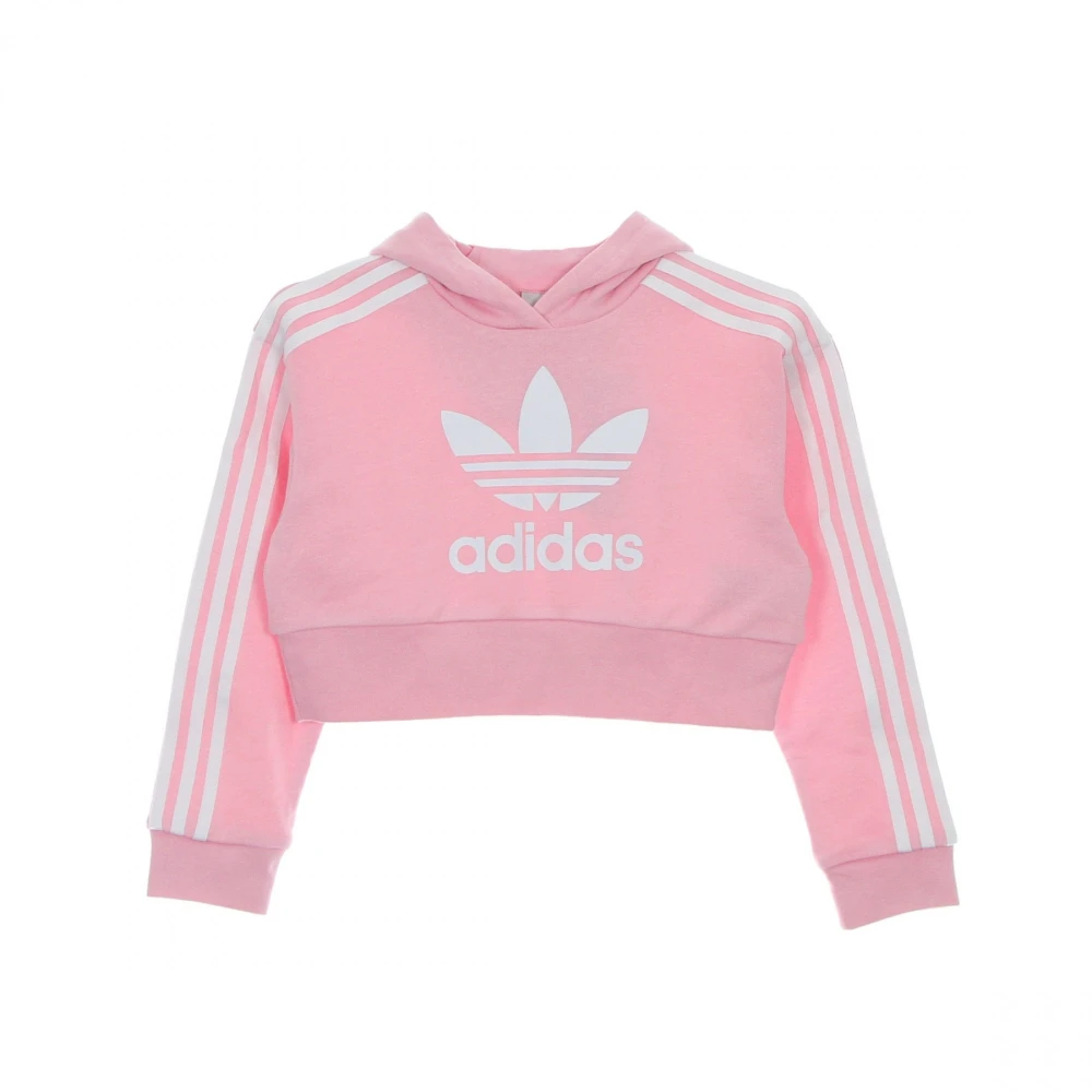 Adidas Cropped Hoodie i True Pink/White Pink, Pojke