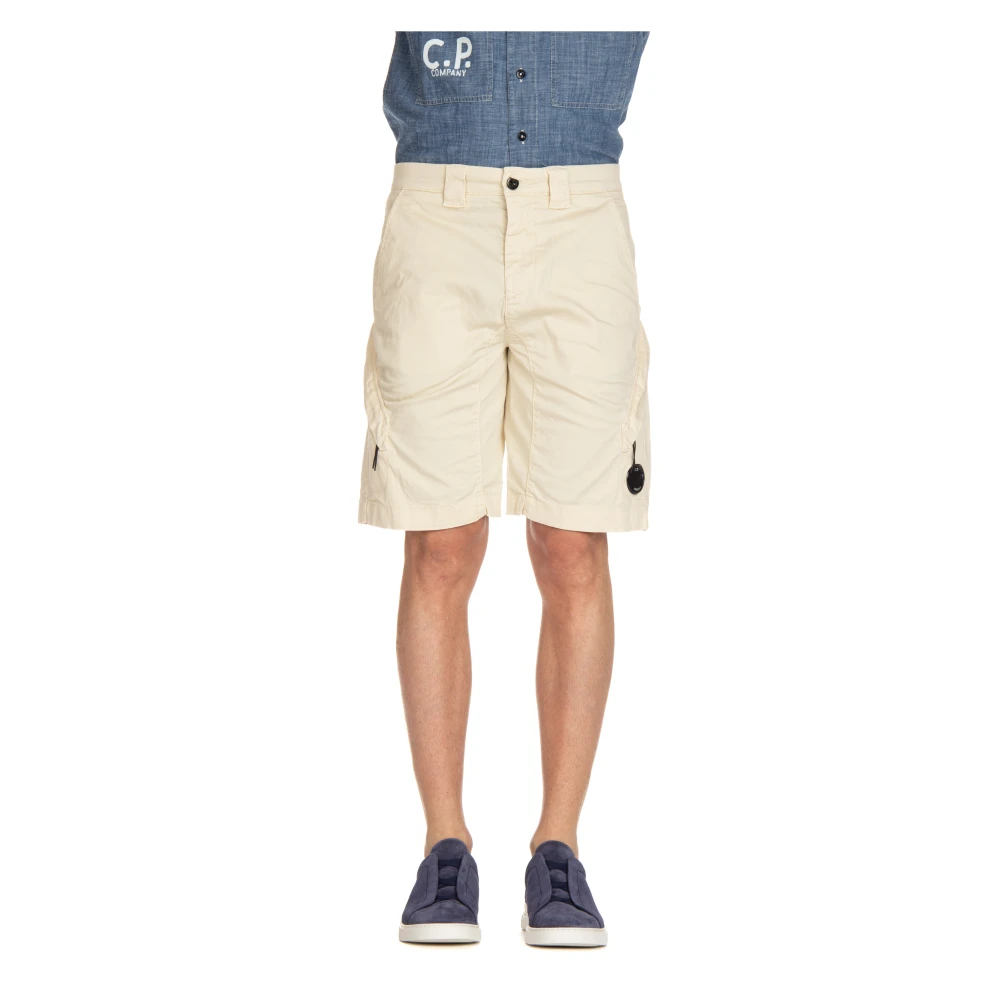 C.p. Company Men's Beige Casual Shorts, S, Casual Shorts
